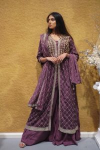 Plum Nyra Cut Suit