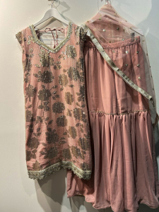 Baby Pink Sequin Sharara