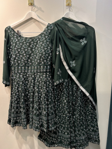 Green Heavy Sequin sharara