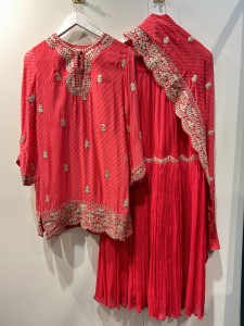 Hot Pink Sharara with Gotta Pati work