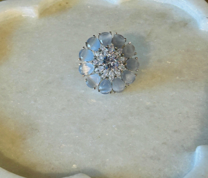 Silver American Diamond Ring