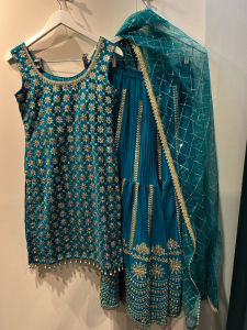 Teal Blue Sharara