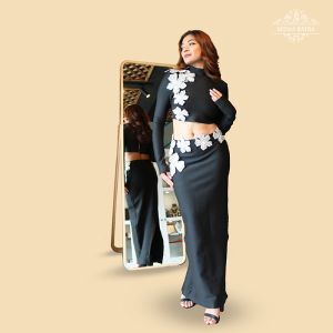 Black Floral Co-ord Set