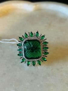 Green Stone Ring
