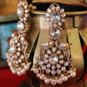 Pearl-Embellished Earrings