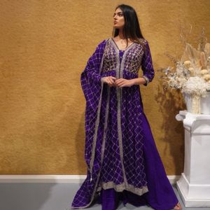 Purple Nyra Cut Suit