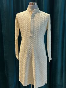 White Sequin Kurta